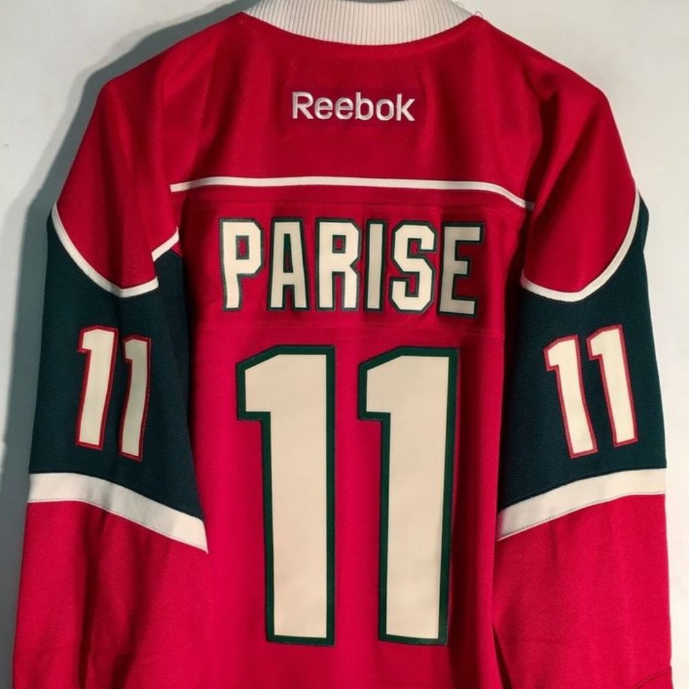 Reebok Premier MINNESOTA WILD ZACH PARISE Red Men's JERSEY Large New